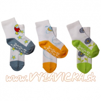 Ponožky protišmykové bavlnené BabyOno, 12-24m, sivá