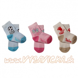 Ponožky bavlnené BabyOno, 6-12m, biela
