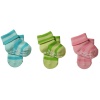 Ponožky protišmykové froté BabyOno, 0m+, pásiky, ružová