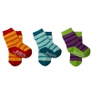 Ponožky protišmykové froté BabyOno, 6m+, pásiky, fialová