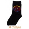 Ponožky klasické s prispôsobiteľným tvarom rozprávkové postavička Spiderman čierna