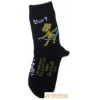 Ponožky klasické s prispôsobiteľným tvarom rozprávkové postavička Simpsonovci Bart Bart THE SIMPSONS čierna