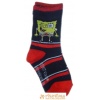 Ponožky klasické s prispôsobiteľným tvarom rozprávkové postavička špongia Bob Viacom čiernočervená