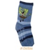Ponožky klasické s prispôsobiteľným tvarom rozprávkové postavička špongia Bob Viacom modrosivá