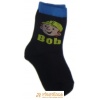 Ponožky klasické s prispôsobiteľným tvarom rozprávkové postavička inštalatér Bob čiernomodrá