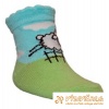 Ponožky klasické ovečka zelenotyrkysová