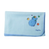 Deka Polar Fleece BabyOno, 0m+, 90x110 cm, hroch, modrá