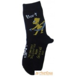 Ponožky klasické s prispôsobiteľným tvarom rozprávkové postavička Simpsonovci Bart Bart THE SIMPSONS čierna