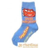 Ponožky klasické s prispôsobiteľným tvarom rozprávkové postavička autíčko Lightning MC Queen SPEED! IAMSPEED Lightning MC Queen DISNEY/PIXAR svetlomodrá