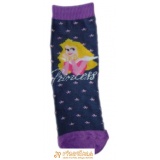 Ponožky klasické s prispôsobiteľným tvarom rozprávkové postavička princezna Aurora Princess modrofialová