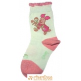 Ponožky klasické rozprávkové postavička macko Pu Prasiatko Disney svetlobéžovoružová