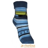 Ponožky protišmykové froté s protišmykovou vrstvou labky s patentom buldozér modrosvetlomodrá