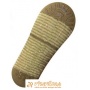 Ponožky protišmykové s protišmykovou vrstvou s vrstvou zo silikónu psík zelenotmavozelená
